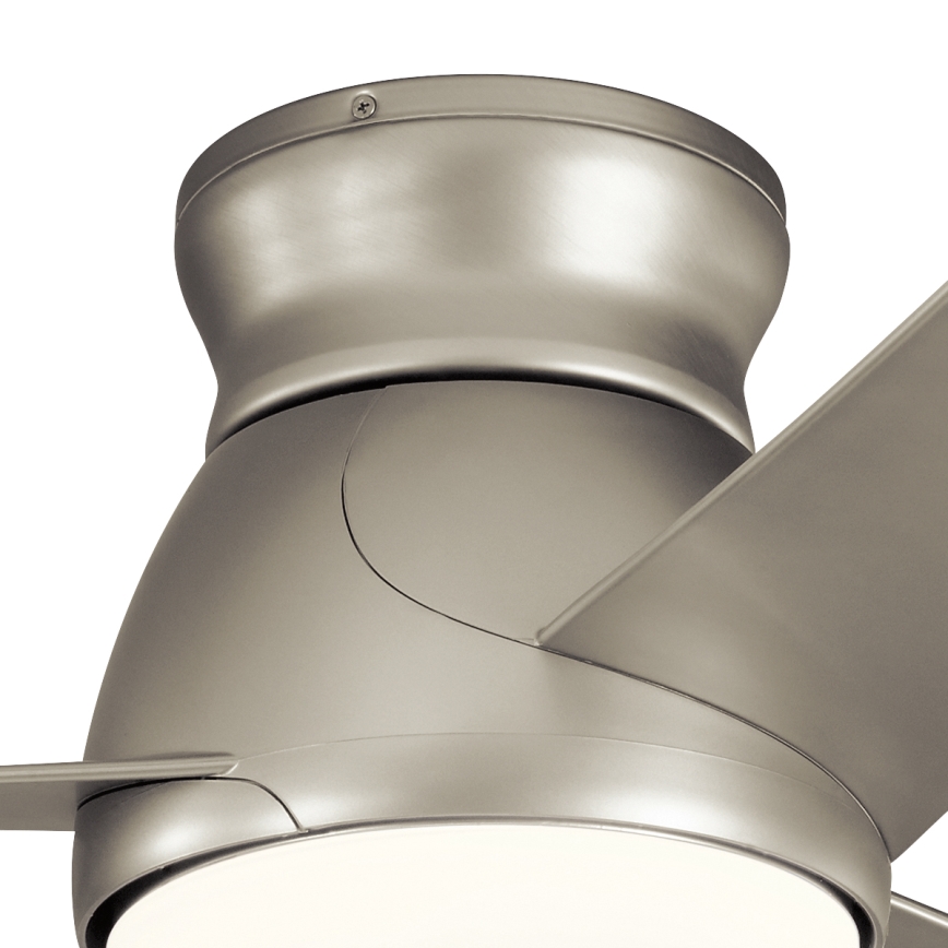 Kichler - LED loftventilator dæmpbar ERIS LED/10W/230V mat krom IP44 + fjernbetjening