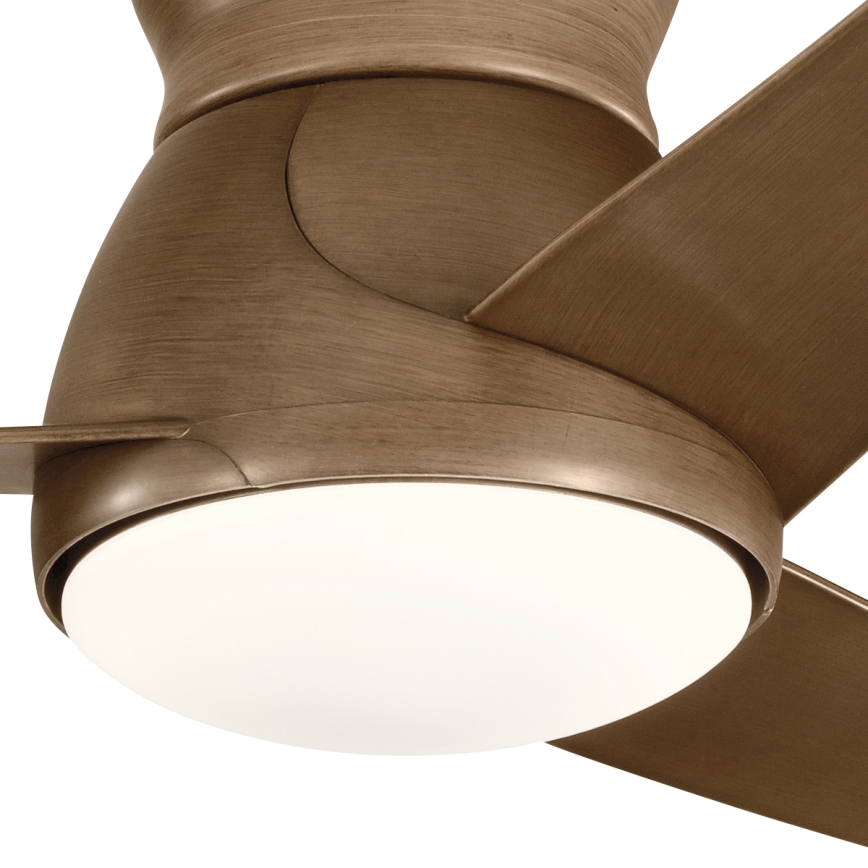 Kichler - LED loftventilator dæmpbar ERIS LED/10W/230V bronze IP44 + fjernbetjening