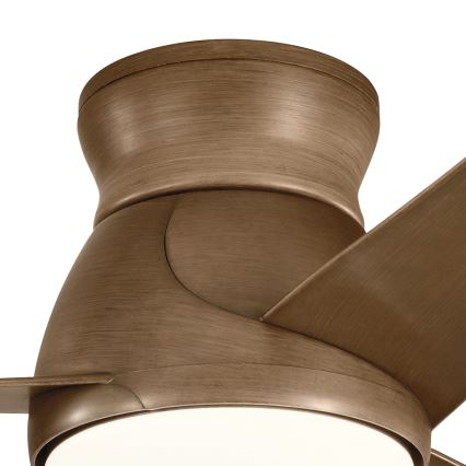 Kichler - LED loftventilator dæmpbar ERIS LED/10W/230V bronze IP44 + fjernbetjening