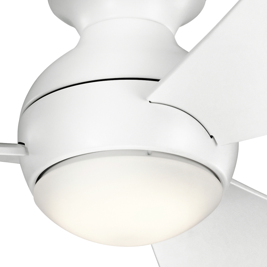 Kichler - LED loftventilator dæmpbar SOLA LED/10W/230V IP23 hvid + fjernbetjening