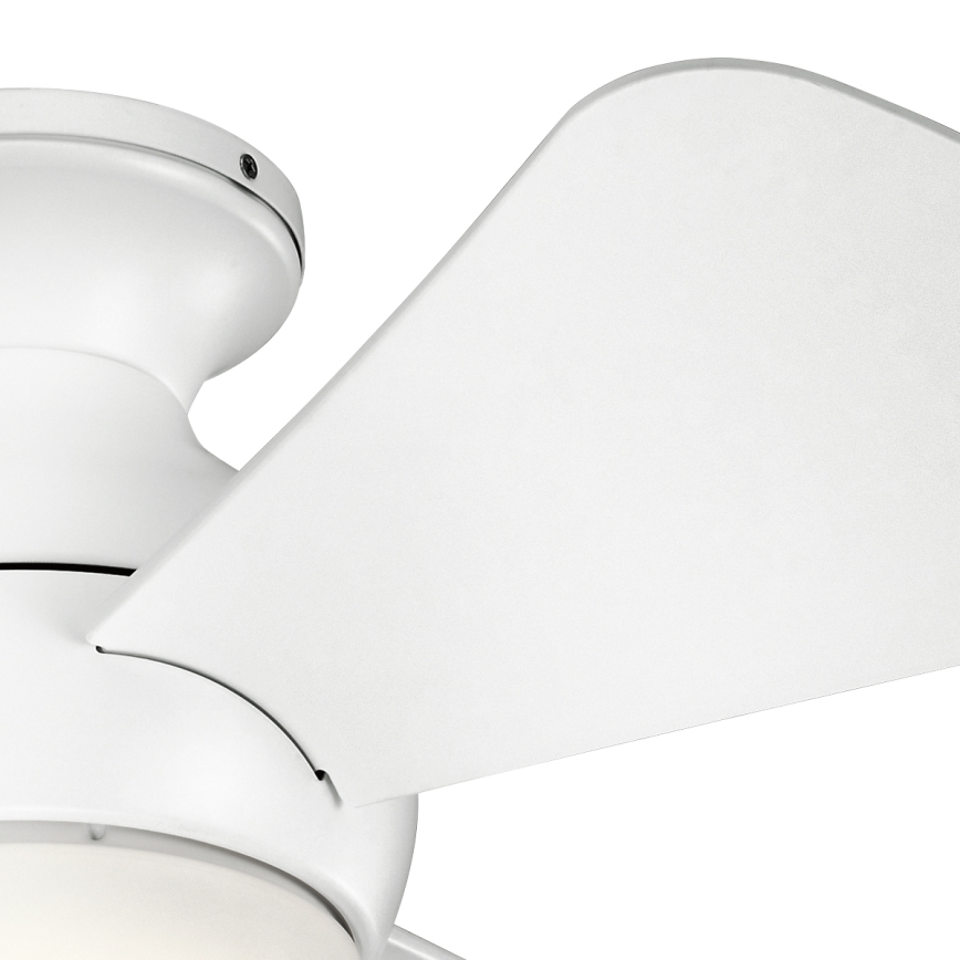 Kichler - LED loftventilator dæmpbar SOLA LED/10W/230V IP23 hvid + fjernbetjening