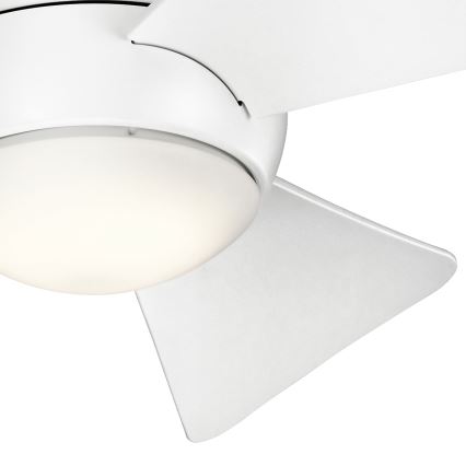 Kichler - LED loftventilator dæmpbar SOLA LED/10W/230V IP23 hvid + fjernbetjening