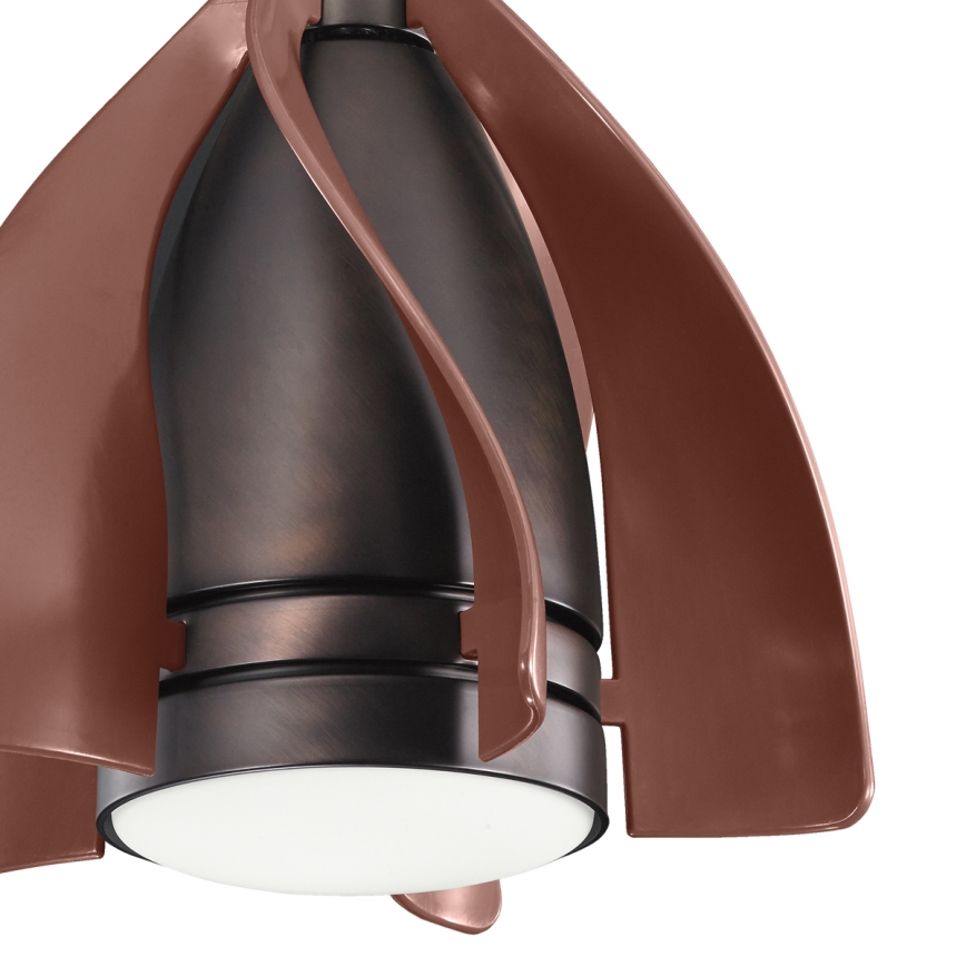 Kichler - LED loftventilator dæmpbar TERNA LED/10W/230V bronze/brun + fjernbetjening
