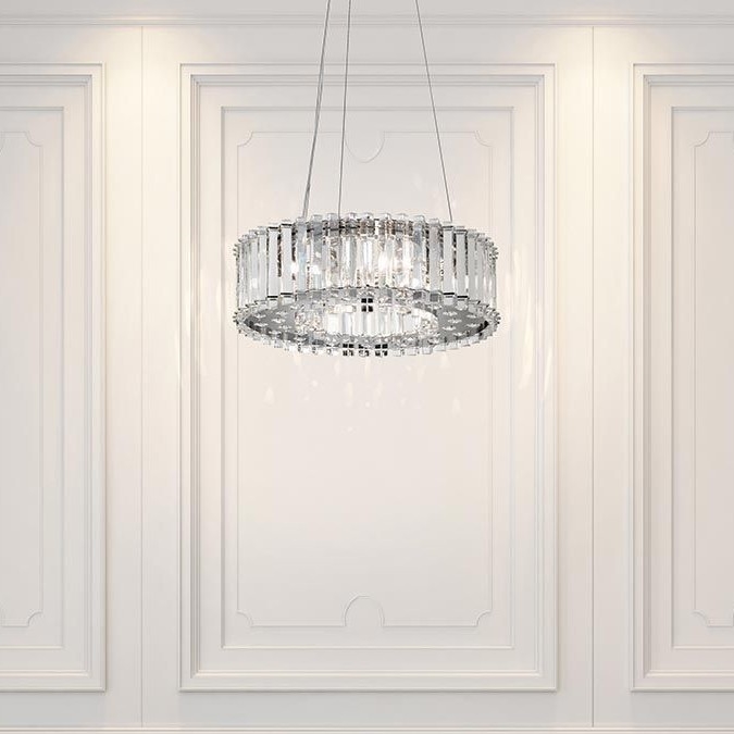 Kichler - LED pendel til badeværelse CRYSTAL SKYE 6xG9/3W/230V IP44