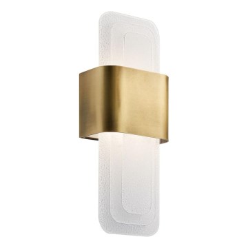 Kichler - LED væglampe SERENE LED/16W/230V messing