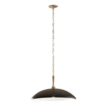 Kichler - Pendel med kædeophæng DELAROSA 1xE27/60W/230V sort/messing