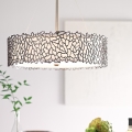 Kichler - Pendellampe SILVER CORAL 3xE27/100W/230V mat krom