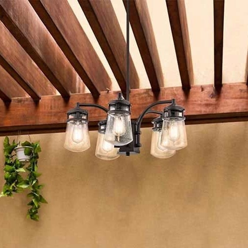 Kichler - Udendørs pendel LYNDON 5xE27/60W/230V IP44