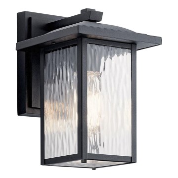 Kichler - Udendørs væglampe CAPPANNA 1xE27/60W/230V IP44 sort