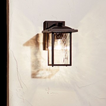 Kichler - Udendørs væglampe CAPPANNA S 1xE27/60W/230V IP44 sort