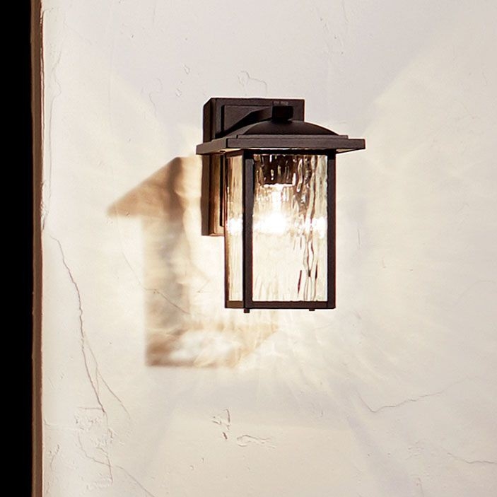 Kichler - Udendørs væglampe CAPPANNA S 1xE27/60W/230V IP44 sort