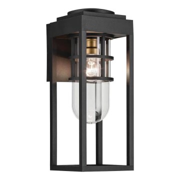 Kichler - Udendørs væglampe HONE 1xE27/60W/230V IP44 sort