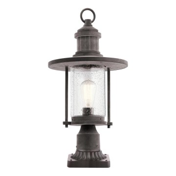 Kichler - Udendørslampe RIVERWOOD 1xE27/60W/230V IP44 sort