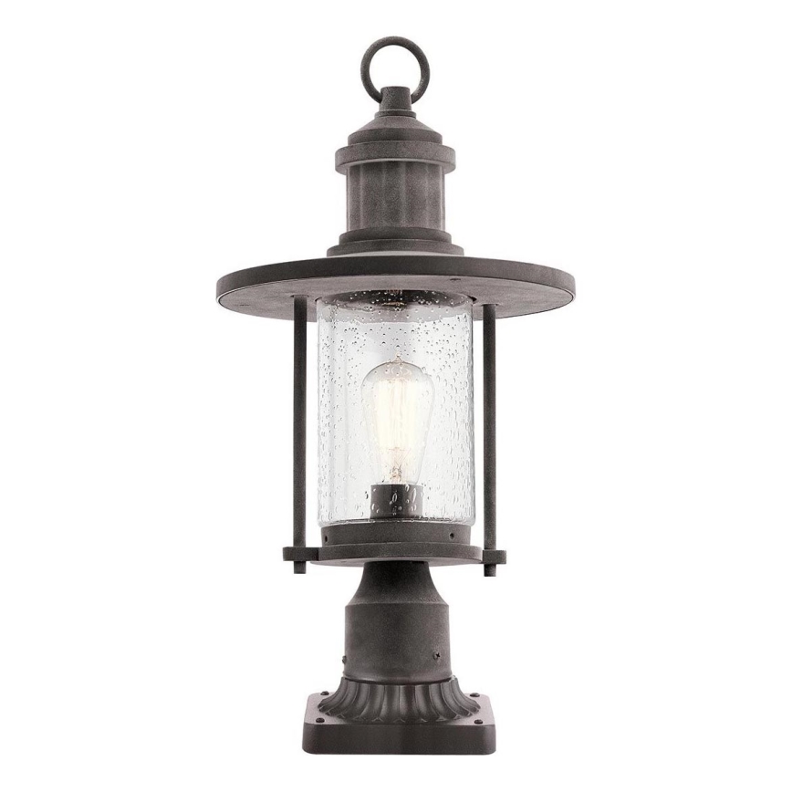 Kichler - Udendørslampe RIVERWOOD 1xE27/60W/230V IP44 sort