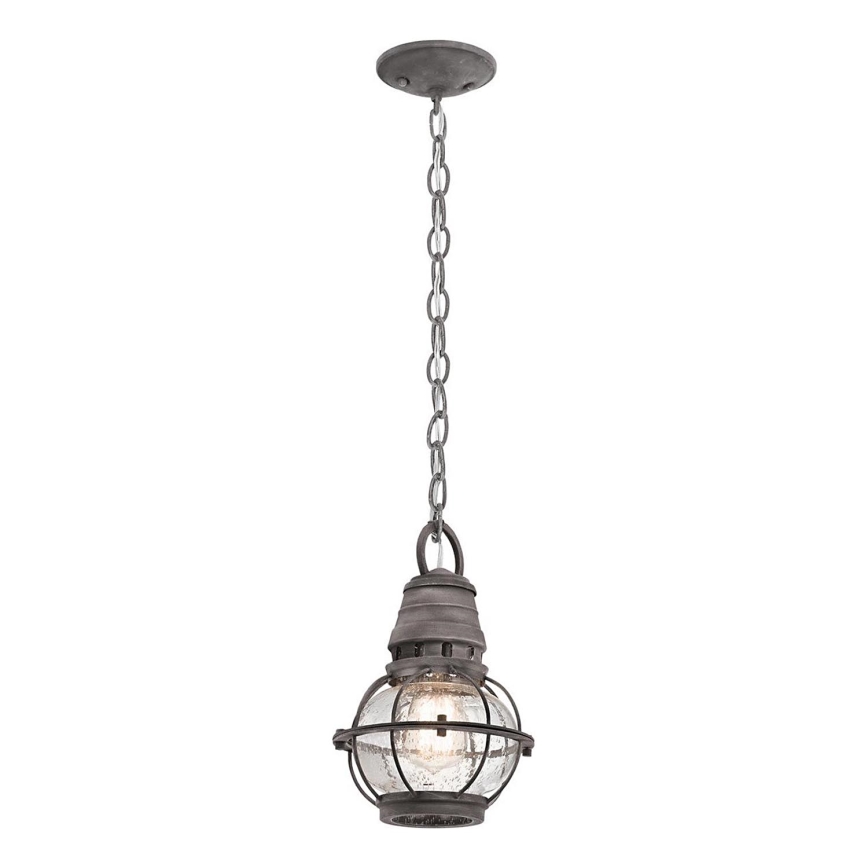 Kichler - Udendørspendel med kædeophæng BRIDGE POINT 1xE27/60W/230V IP44
