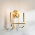 Kichler - Væglampe CAPITOL HILL 2xE14/40W/230V guld