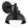 Kichler - Væglampe NIVA 1xE27/40W/230V sort