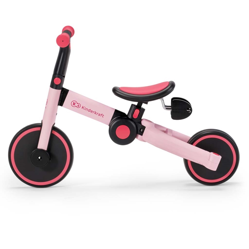 KINDERKRAFT - Børne løbecykel 3-i-1 4TRIKE pink