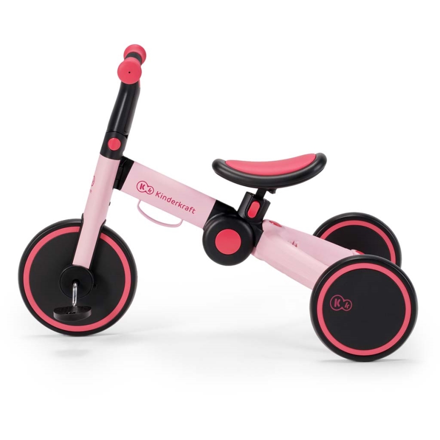 KINDERKRAFT - Børne løbecykel 3-i-1 4TRIKE pink