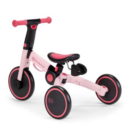 KINDERKRAFT - Børne løbecykel 3-i-1 4TRIKE pink