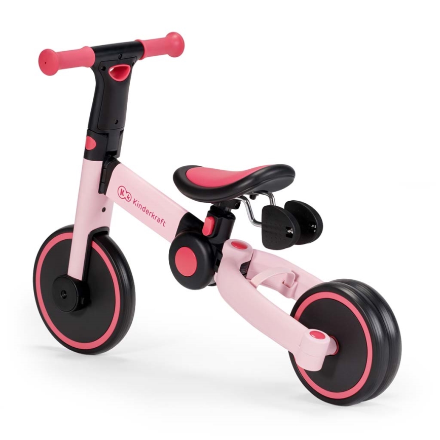 KINDERKRAFT - Børne løbecykel 3-i-1 4TRIKE pink