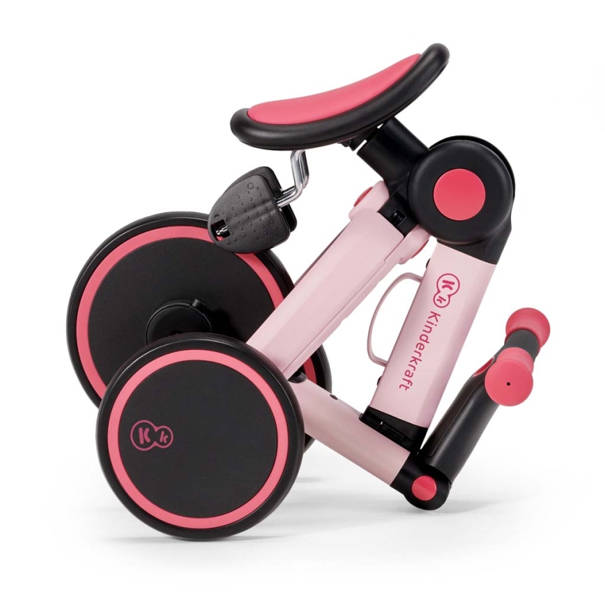 KINDERKRAFT - Børne løbecykel 3-i-1 4TRIKE pink