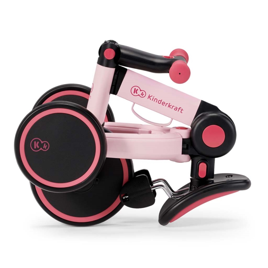 KINDERKRAFT - Børne løbecykel 3-i-1 4TRIKE pink