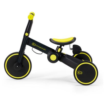 KINDERKRAFT - Børne løbecykel 3-i-1 4TRIKE gul/sort