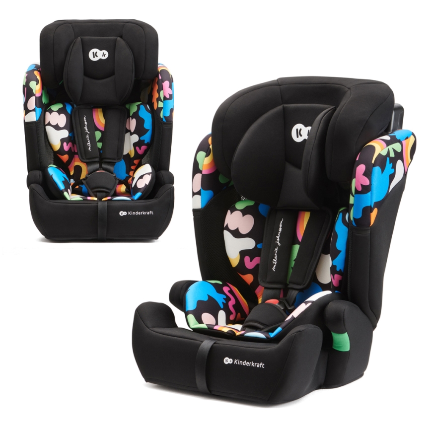 KINDERKRAFT - Autostol COMFORT UP i-Str. (76-150 cm) farverig