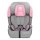KINDERKRAFT - Autostol COMFORT UP i-Str. (76-150 cm) grå/lyserød