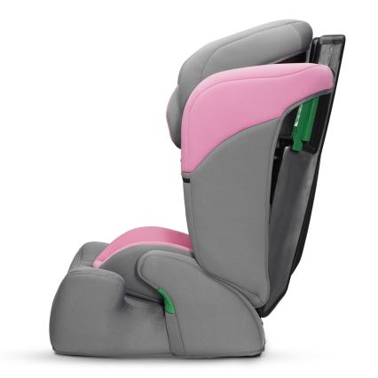 KINDERKRAFT - Autostol COMFORT UP i-Str. (76-150 cm) grå/lyserød