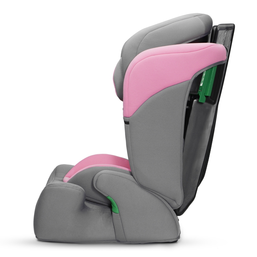 KINDERKRAFT - Autostol COMFORT UP i-Str. (76-150 cm) grå/lyserød
