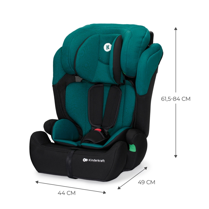 KINDERKRAFT - Autostol COMFORT UP i-Str. (76-150 cm) grøn