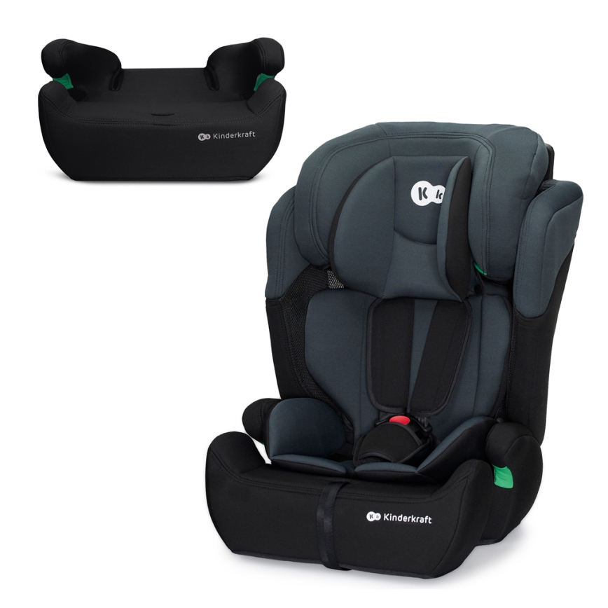KINDERKRAFT - Autostol COMFORT UP i-Str. (76-150 cm) mørk