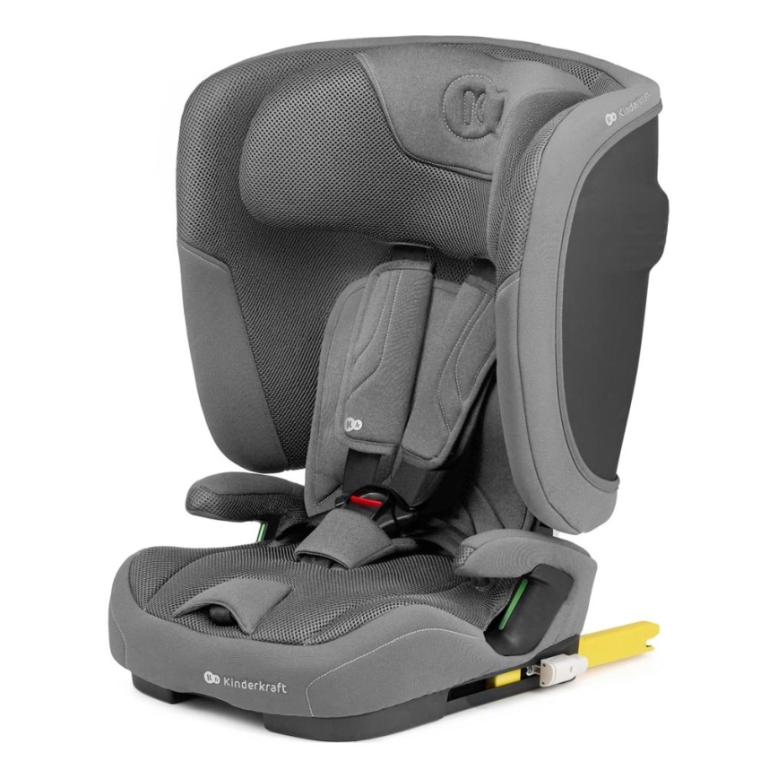 KINDERKRAFT - Autostol FIX2GO i-Size 76-150 cm grå