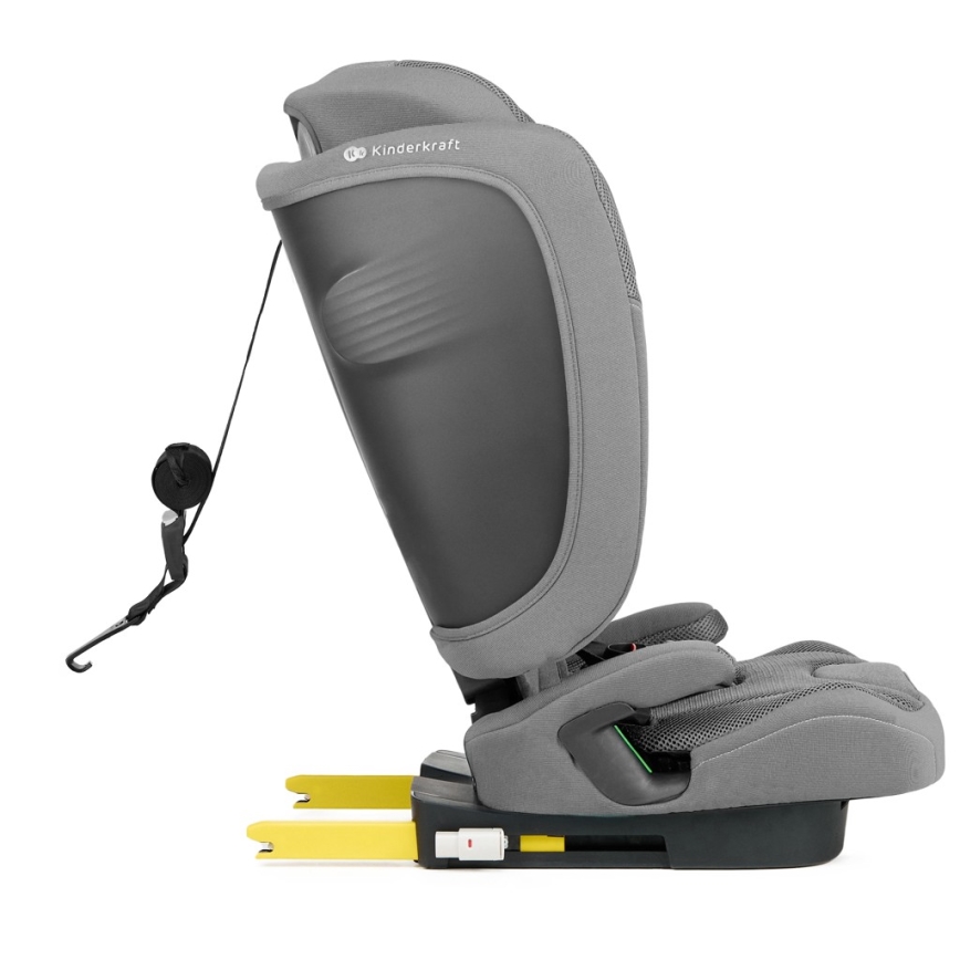 KINDERKRAFT - Autostol FIX2GO i-Size 76-150 cm grå