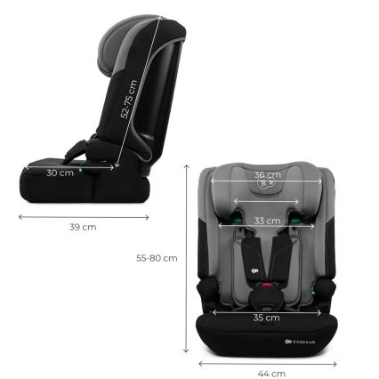 KINDERKRAFT - Autostol I-COMFY i-Size 76-150 cm grå