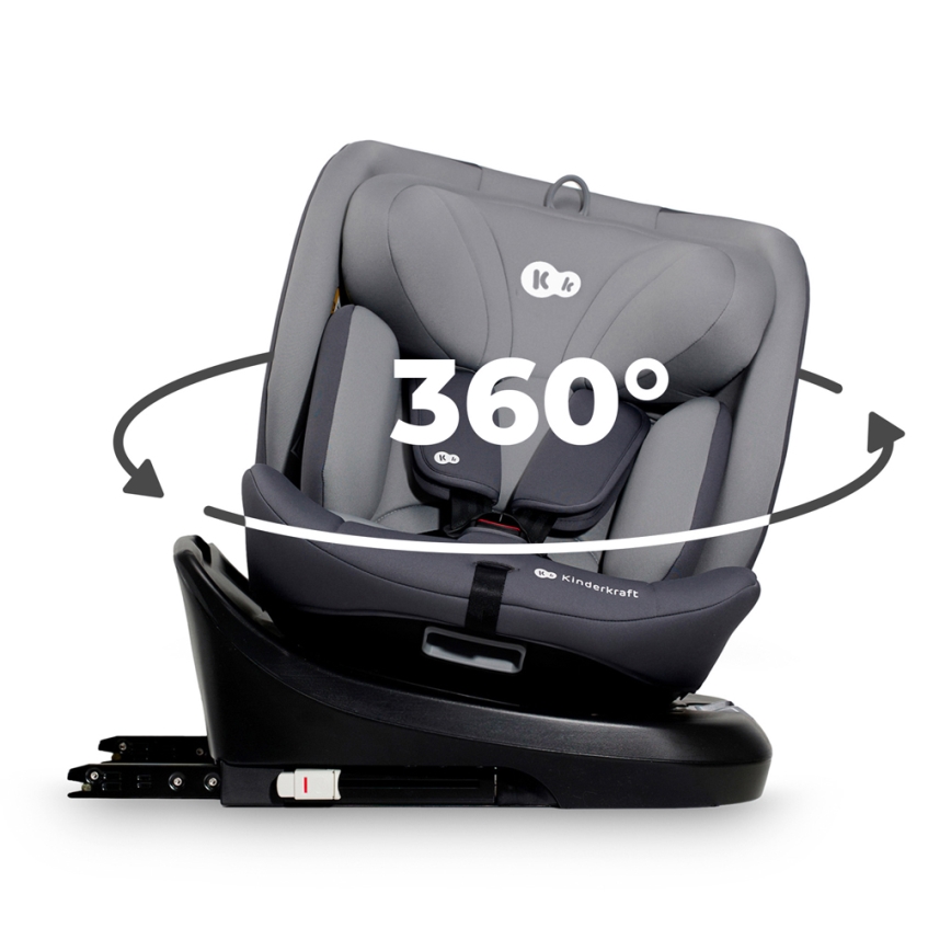 KINDERKRAFT - Autostol I-GROW i-Str. (40-150 cm) grå