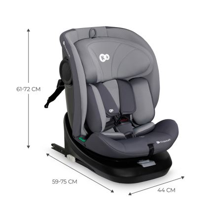KINDERKRAFT - Autostol I-GROW i-Str. (40-150 cm) grå