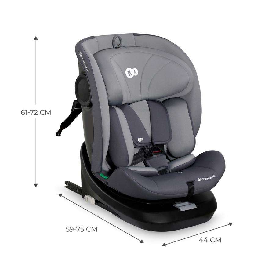 KINDERKRAFT - Autostol I-GROW i-Str. (40-150 cm) grå