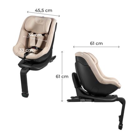 KINDERKRAFT - Autostol I-GUARD PRO i-Size 61-105 cm beige