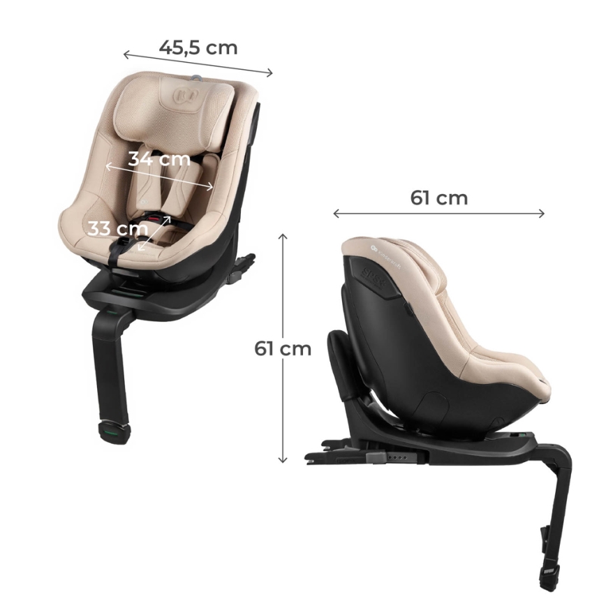 KINDERKRAFT - Autostol I-GUARD PRO i-Size 61-105 cm beige