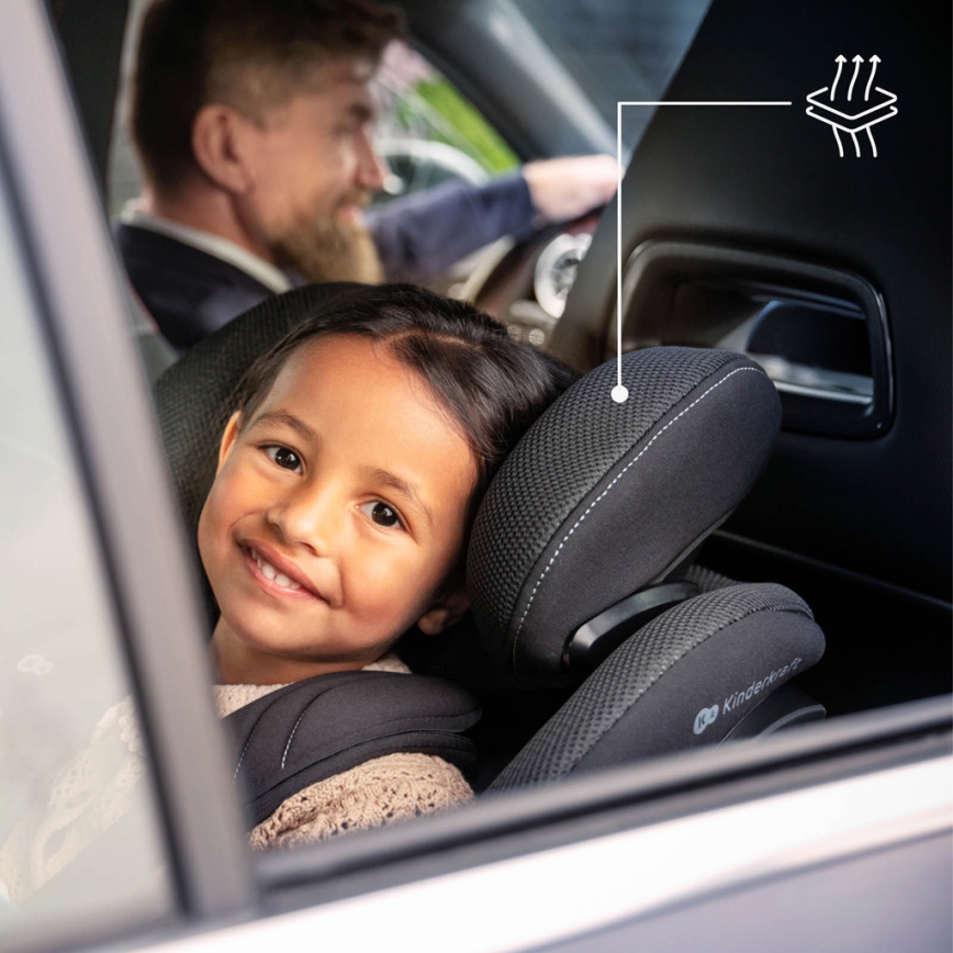 KINDERKRAFT - Autostol I-GUARD PRO i-Size 61-105 cm sort