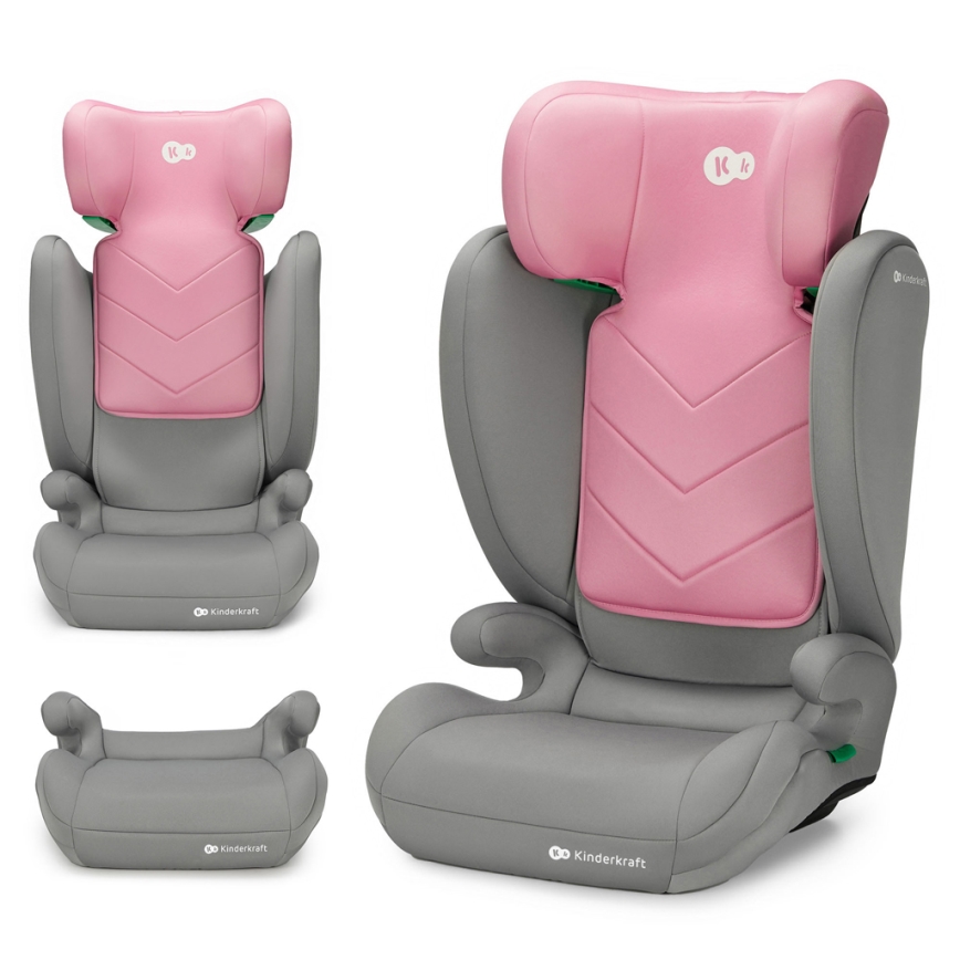 KINDERKRAFT - Autostol I-SPARK i-Str. (100-150 cm) lyserød