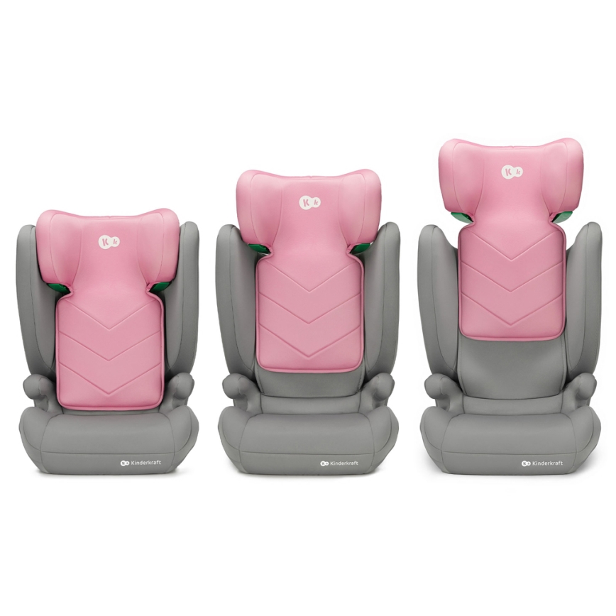KINDERKRAFT - Autostol I-SPARK i-Str. (100-150 cm) lyserød
