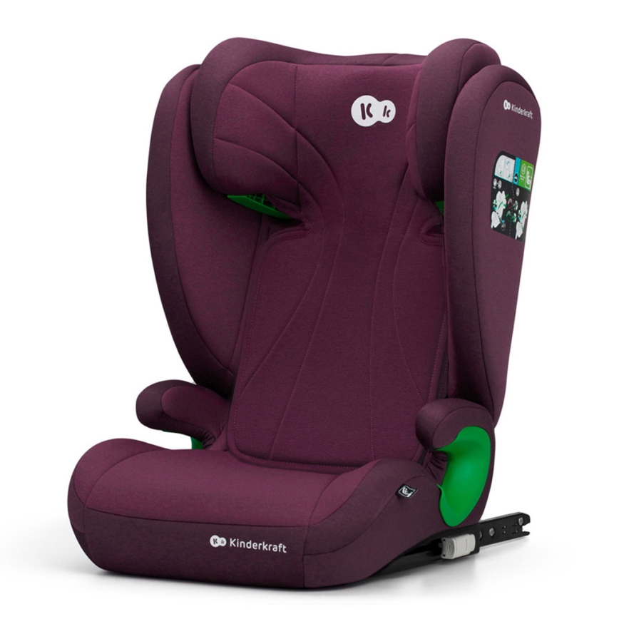 KINDERKRAFT - Autostol JUNIOR FIX 2 (100-150 cm) Cherry pearl