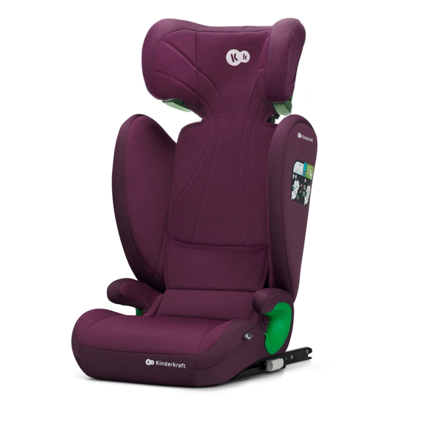 KINDERKRAFT - Autostol JUNIOR FIX 2 (100-150 cm) Cherry pearl