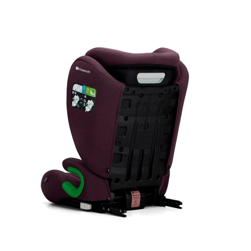 KINDERKRAFT - Autostol JUNIOR FIX 2 (100-150 cm) Cherry pearl