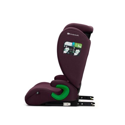 KINDERKRAFT - Autostol JUNIOR FIX 2 (100-150 cm) Cherry pearl