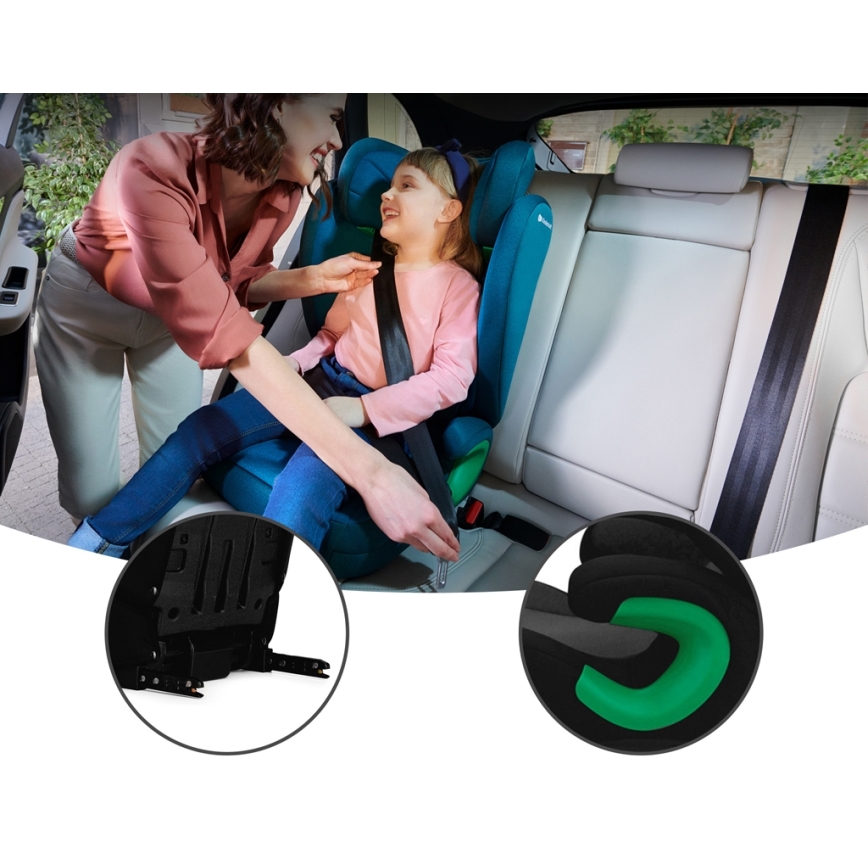 KINDERKRAFT - Autostol JUNIOR FIX 2 (100-150 cm) Graphite sort